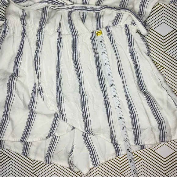 Lulus Climb Aboard Grey and White Striped Romper! - Picture 10 of 12